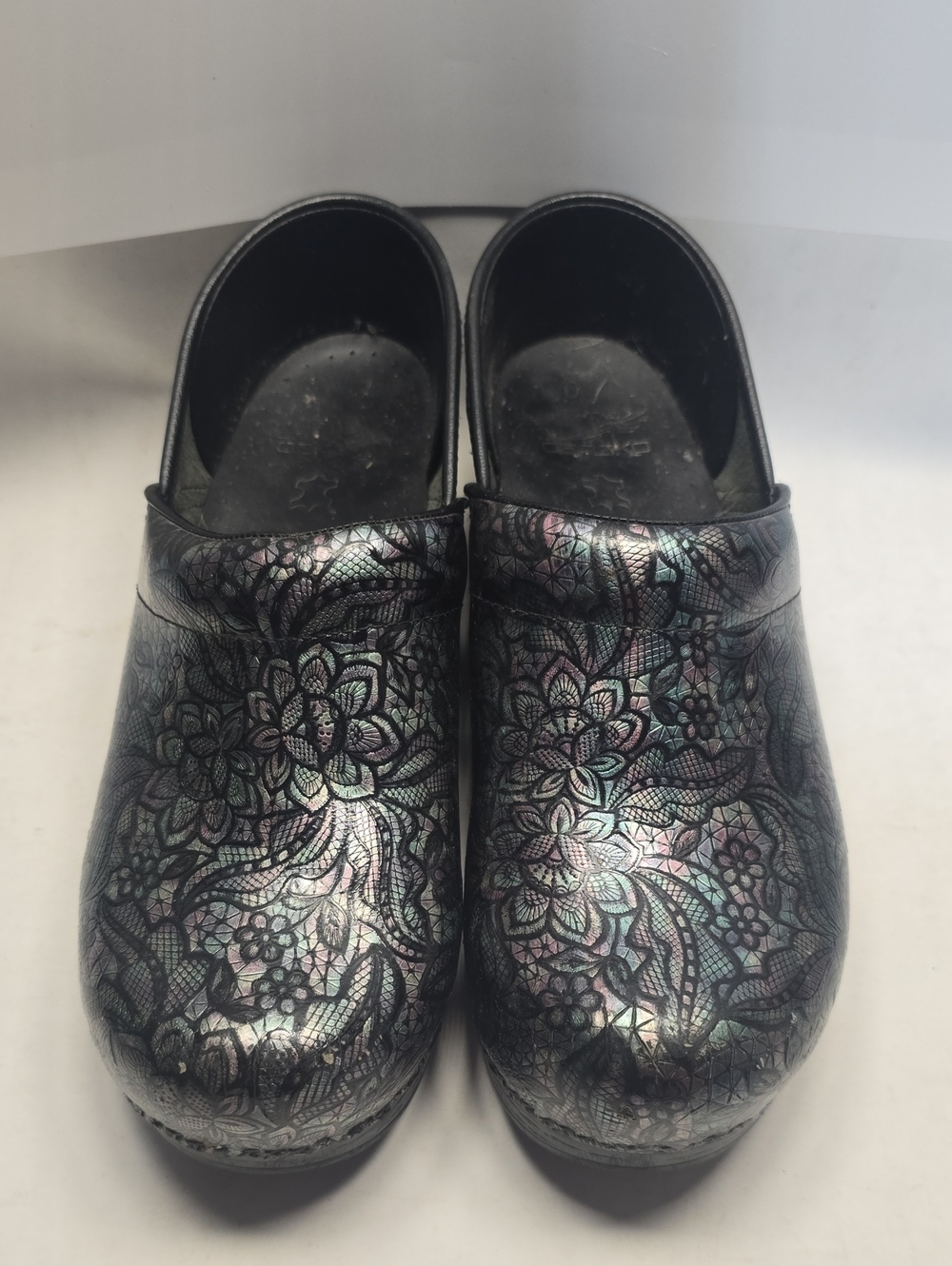 Women’s Dansko Iridescent Floral Clog - Black